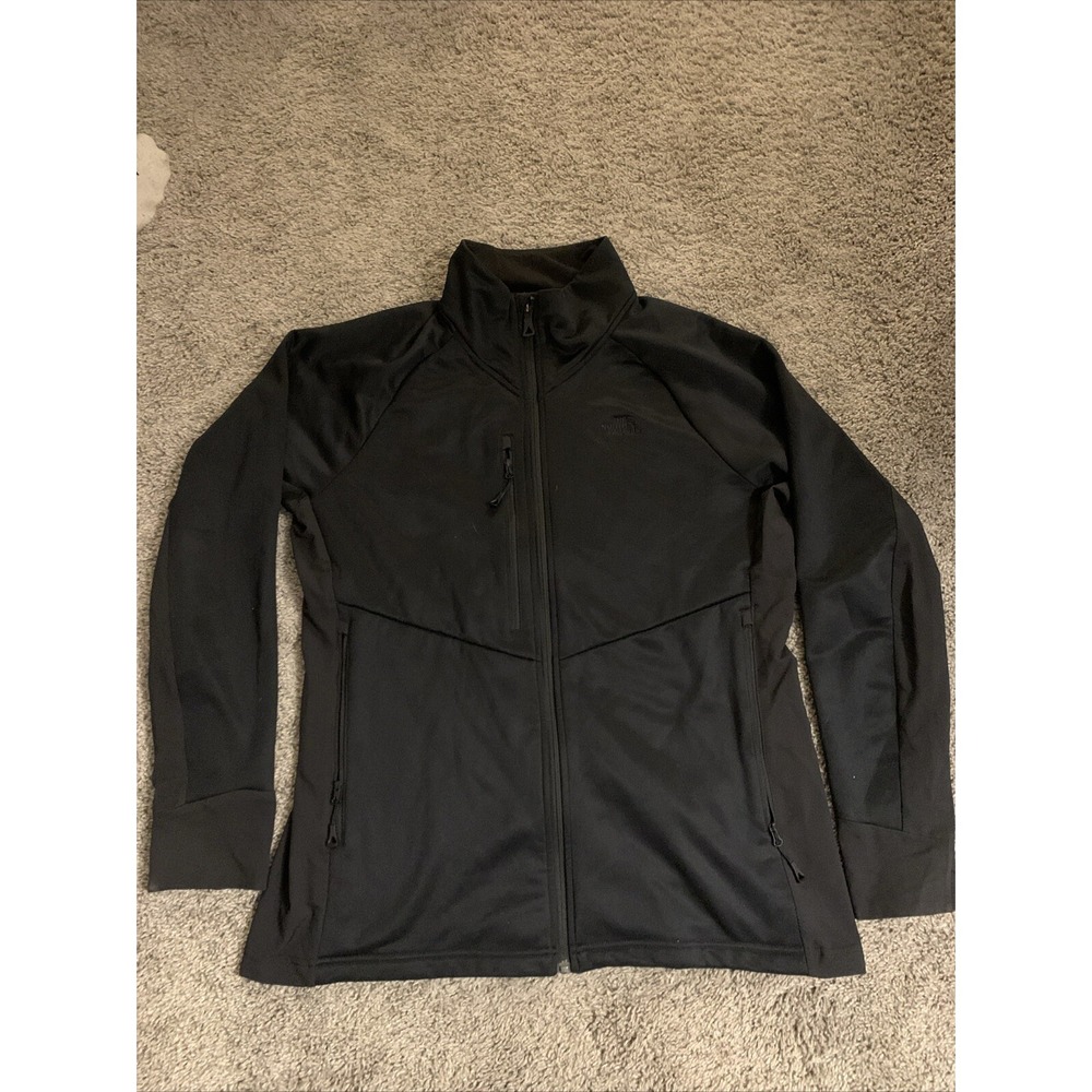 The North Face Sweater Womens Large Black Full Zip Active Polartec Soft Jacket